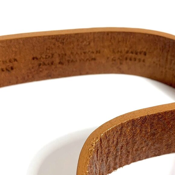 Liz Claiborne Southwestern Brown Tooled Genuine Leather Belt - Women's Size M - Picture 4 of 7